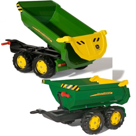 Jucarie Remorca rabatabila Rollyfarm John Deer pentru tractor