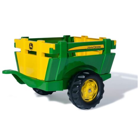 Jucarie Remorca robusta Rollyfarm John Deer pentru tractor