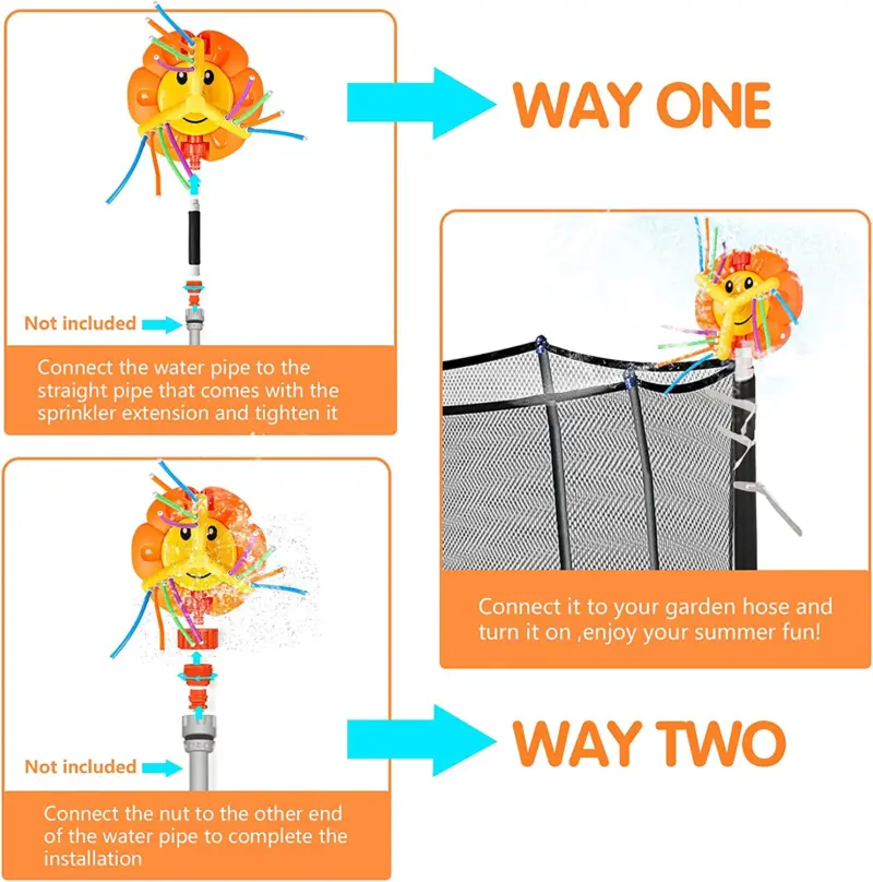 Jucarie Stropitor de apa Floare care pulverizeaza in Gradina Curte