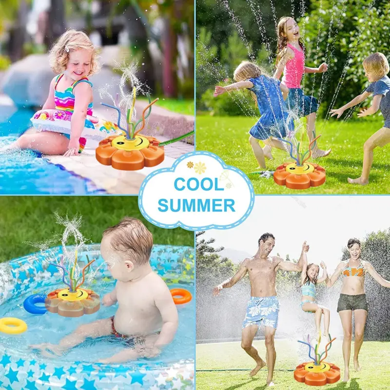 Jucarie Stropitor de apa Floare care pulverizeaza in Gradina Curte