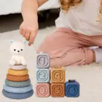 Jucarie-bebe-Piramida-Ursulet-cu-Cercuri-Cuburi-moi-Senzoriale