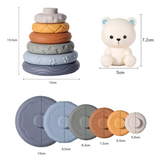 Jucarie-bebe-Piramida-Ursulet-cu-Cercuri-Cuburi-moi-Senzoriale