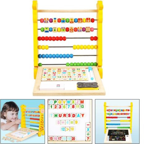 Jucarie educativa Abac Numaratoare si Tabla magnetica Desen