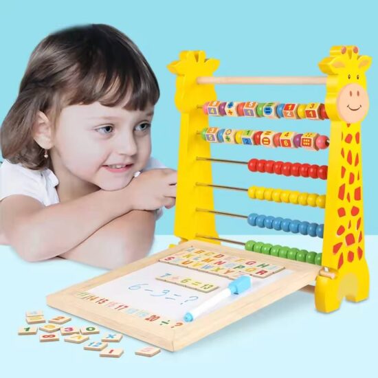 Jucarie educativa Abac Numaratoare si Tabla magnetica Desen