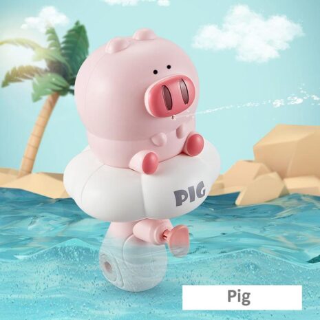 Jucarie interactiva Pistol cu apa Porcusorul Roz care stropeste