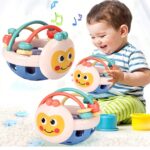 Jucarie motrica Mingea Zambitoare Zornaitoare animalut bebelusi