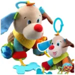 Jucarie senzoriala Material texturat Catelusul Moale pentru dentitie