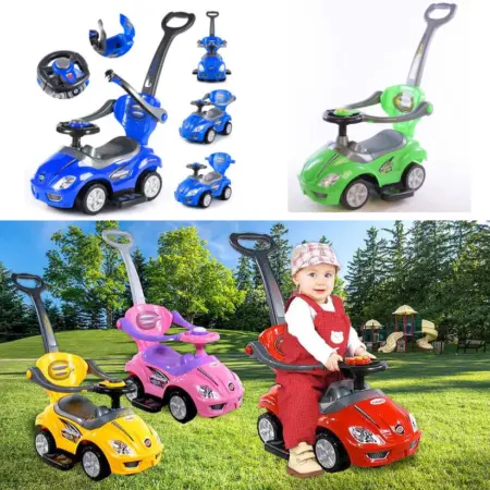 Masinuta Ride on Muzicala Cu maner Parental 3in1 Antemergator