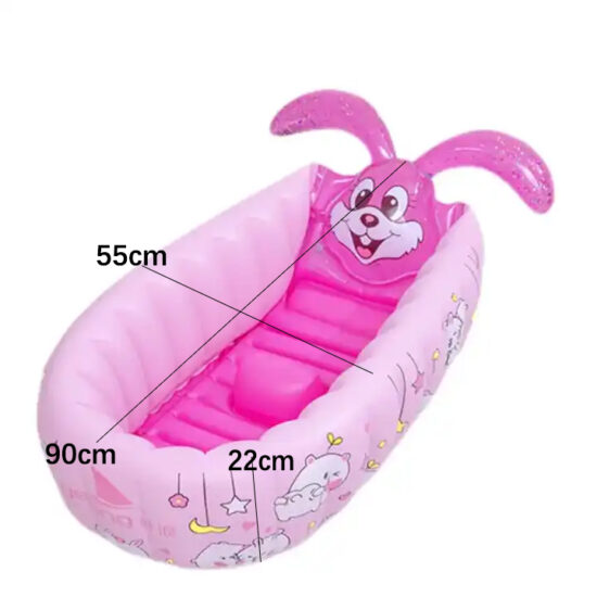 Mini Piscina gonflabila Iepuras Cadita pliabila pentru baie