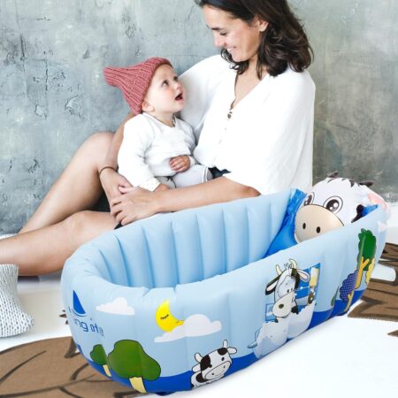 Mini Piscina gonflabila Vacuta Cadita pliabila pentru baie