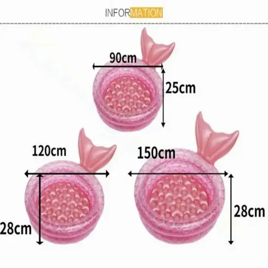 Piscina gonflabila Sirena rotunda pentru curte gradina