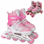 Role reglabile Roz Pozitionarea rotilor diferit 2in1 Marime ajustabila