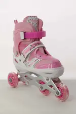 Role reglabile Roz Pozitionarea rotilor diferit 2in1 Marime ajustabila