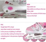 Role reglabile Roz Pozitionarea rotilor diferit 2in1 Marime ajustabila