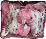 Role reglabile Roz Pozitionarea rotilor diferit 2in1 Marime ajustabila