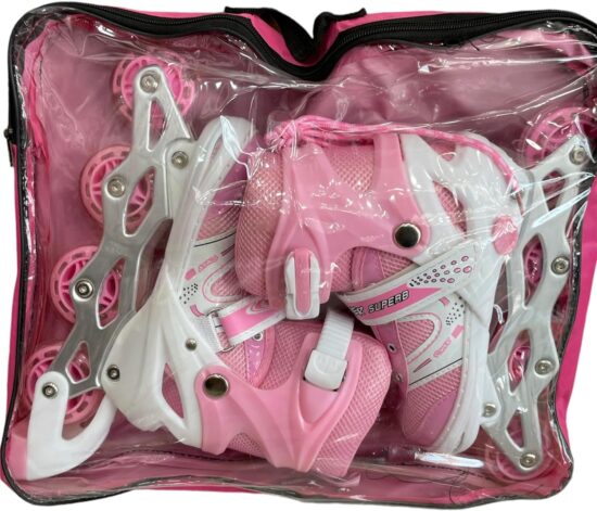 Role reglabile Roz Pozitionarea rotilor diferit 2in1 Marime ajustabila