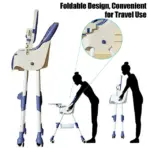 Scaun bebe Pliabil Bleumarin pentru servirea Mesei Reglabil Pliabil