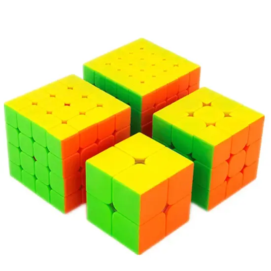 Set Cub Rubik 4in1 Patrat colorat antistres Jucarie inteligenta