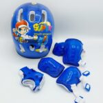 Set Protectii captusite Casca pentru role skateboard copii