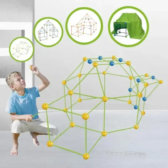 Set creativ Construieste Cortul Tunelul Asambleaza Casuta