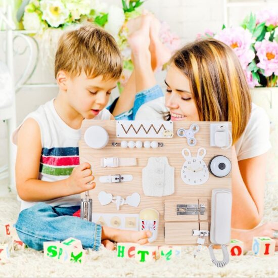 Tabla Montessori Placa Activitati multiple educative Busy Board