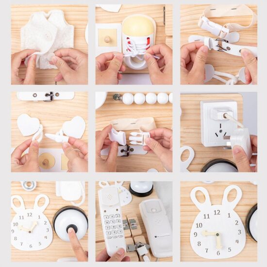 Tabla Montessori Placa Activitati multiple educative Busy Board