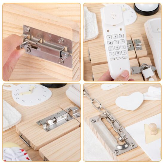 Tabla Montessori Placa Activitati multiple educative Busy Board