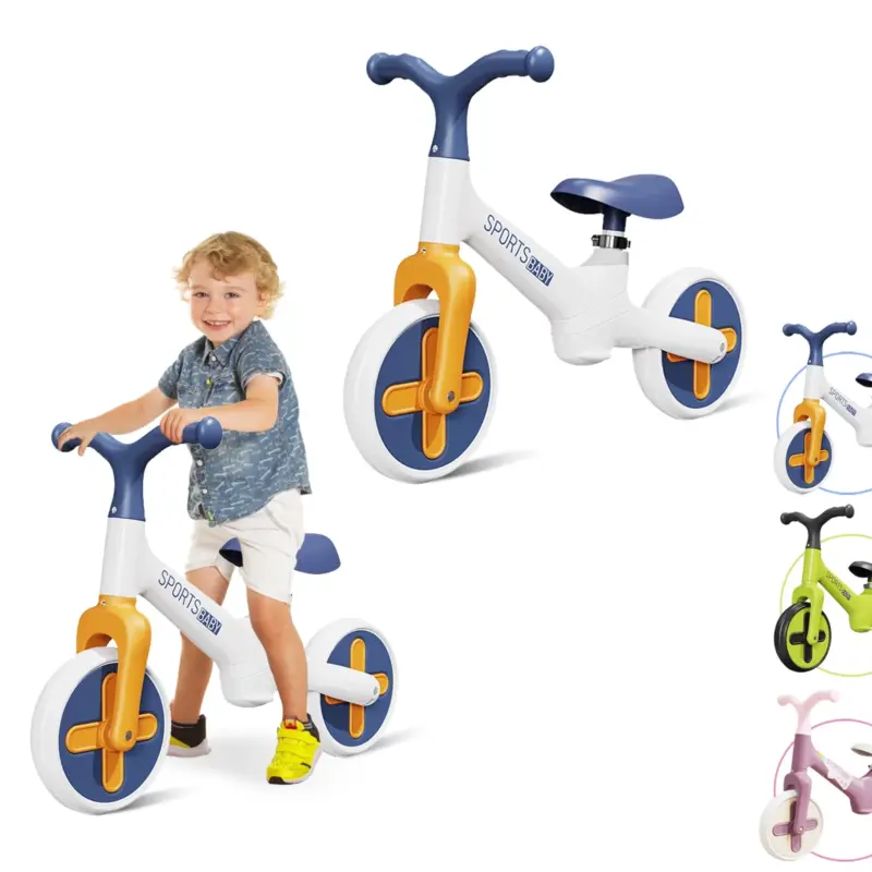 Bicicleta Ride On Alba fara pedale pentru echilibru Trotineta 2-6 ani