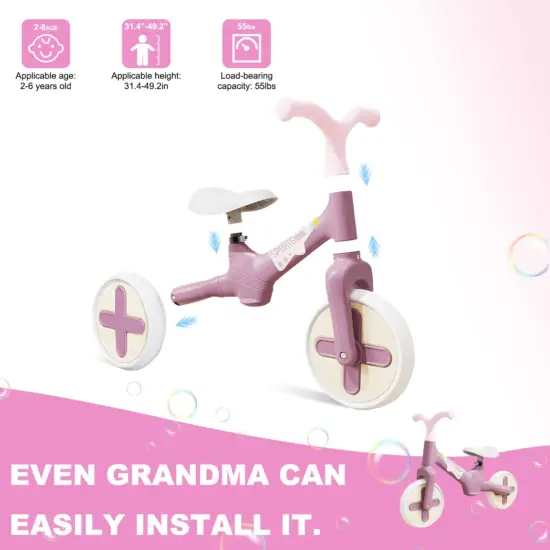 Bicicleta Ride On Lila fara pedale pentru echilibru Trotineta