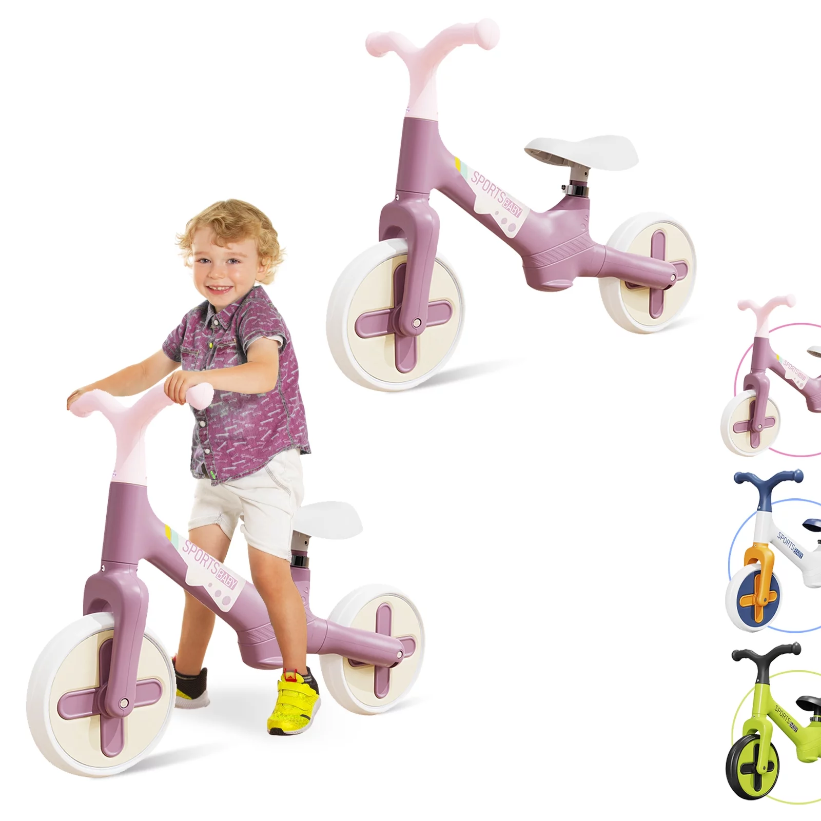 Bicicleta Ride On Lila fara pedale pentru echilibru Trotineta