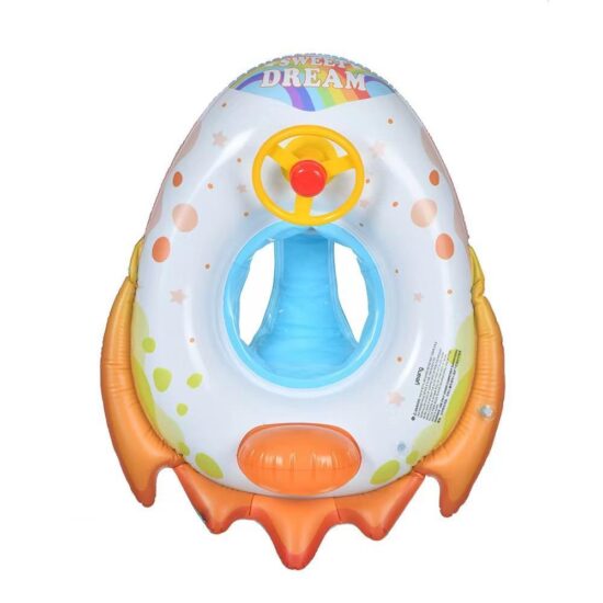 Colac Chilotel Gonflabil Barcuta Racheta cu volan copii