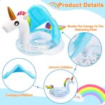 Colac Chilotel Unicorn cu Parasolar detasabil gonflabil copii