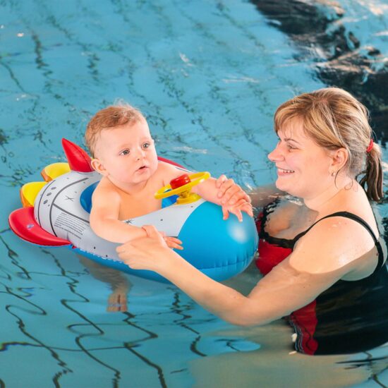 Colac Chilotel cu Parasolar Barcuta Racheta cu volan copii