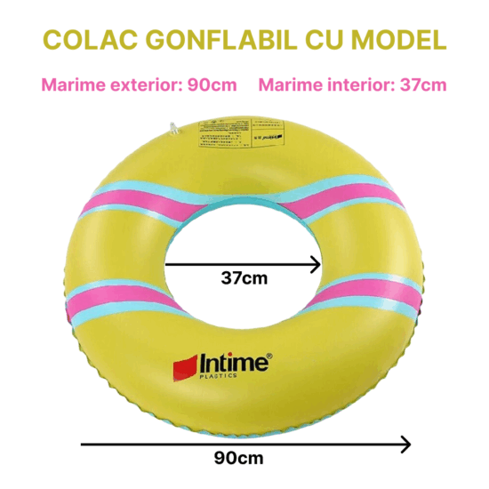 Colac gonflabil Intime Galben pentru copii Adulti