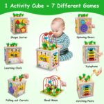 Cub Activitati Montessori 7in1 Pescuit Xilofon Sortare fructe lemn