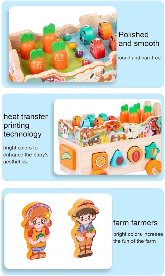 Joc Montessori Vehicul multifunctional Pescuieste Sorteaza forme