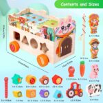 Joc Montessori Vehicul multifunctional Pescuieste Sorteaza forme