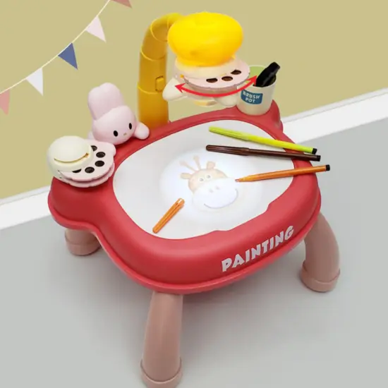 Jucarie Masuta cu Proiector Deseneaza cu carioci dupa imagine