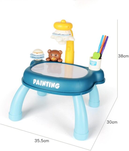 Jucarie Masuta cu Proiector Deseneaza cu carioci dupa imagine