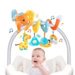 Jucarie Zornaitoare bebe Elefantul Spirala pentru agatat din plus