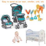 Jucarie Zornaitoare bebe Elefantul Spirala pentru agatat din plus