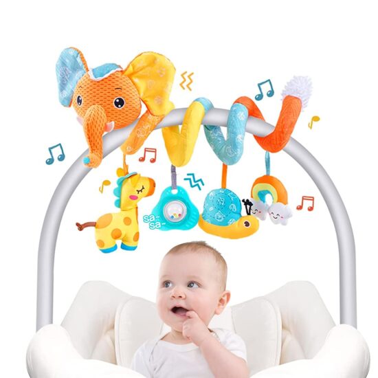 Jucarie Zornaitoare bebe Elefantul Spirala pentru agatat din plus Jucarie Zornaitoare bebe Elefantul Spirala pentru agatat din plus