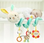 Jucarie Zornaitoare bebe Iepurasul Spirala pentru agatat din plus