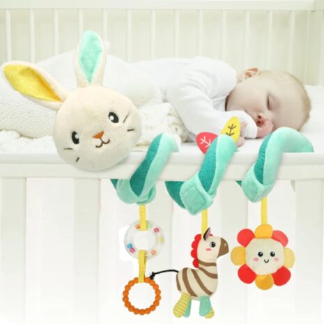 Jucarie Zornaitoare bebe Iepurasul Spirala pentru agatat din plus