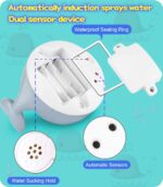 Jucarie baie bebe Balena Stropeste si Lumineaza cu 4 forme