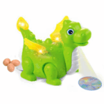 Jucarie interactiva Dinozaurul cu oua Lumini si Muzica Proiector
