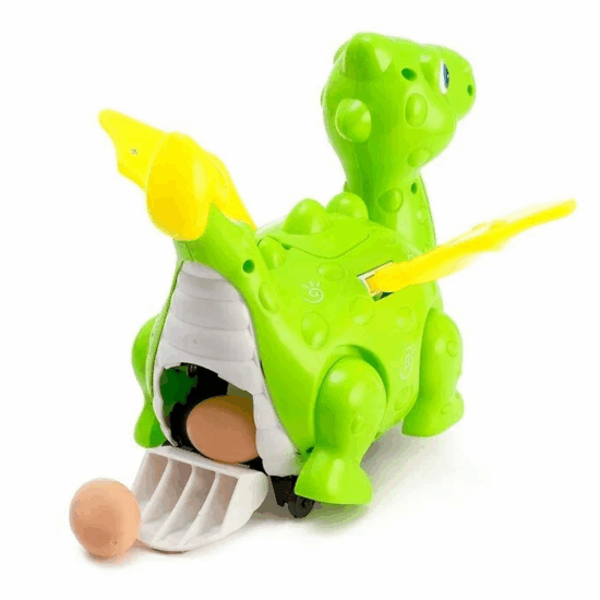 Jucarie interactiva Dinozaurul cu oua Lumini si Muzica Proiector