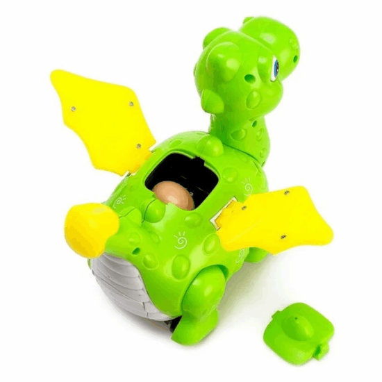 Jucarie interactiva Dinozaurul cu oua Lumini si Muzica Proiector