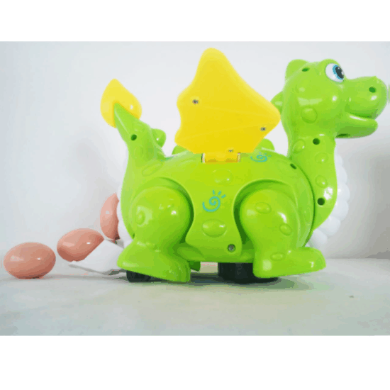 Jucarie interactiva Dinozaurul cu oua Lumini si Muzica Proiector