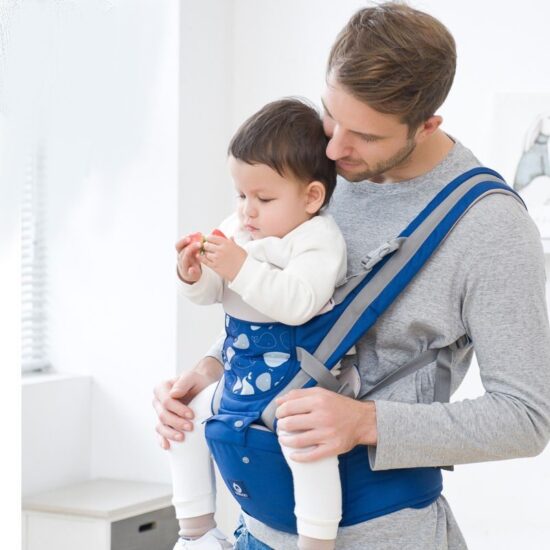 Marsupiu ergonomic Cangur Bleumarin cu Scaunel 3in1 bebe